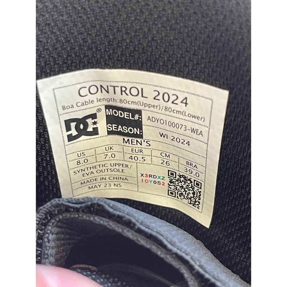 DC‎ Control BOA Snowboard Boots Men's 8 Wheat Black NEW Winter Outdoors Snow